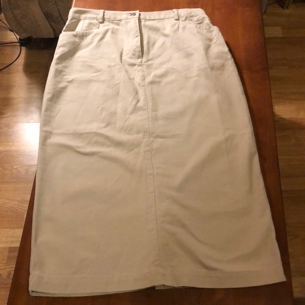 Vtg. Christopher Banks long denim skirt